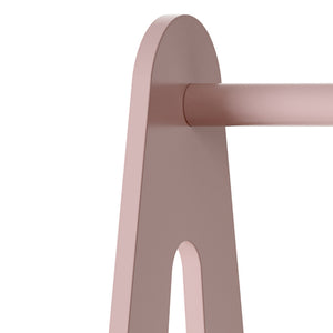 Garderoba copii Vestnes 114x77x30 cm mdf roz/alb [en.casa]