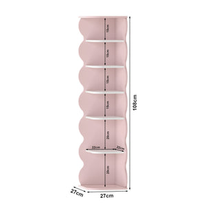 Raft pantofi copii Vestnes 108x27x27 cm vata zahar/alb [en.casa]