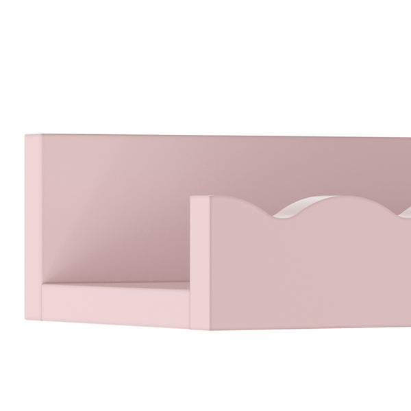 Set 2 buc raft perete Vestnes 60x10x5 cm vata zahar roz [en.casa]