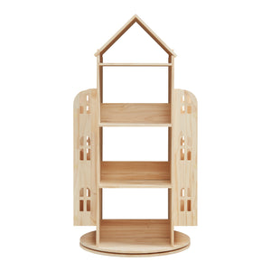 Raft rotativ casuta copii Sanköre 122x64x43 cm natur [en.casa]