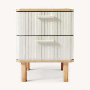 Noptiera Ferrersp 50x40x40 cm efect stejar/oatmeal [en.casa]
