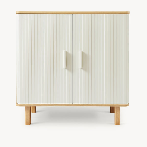 Comoda Ferrersp 80x80x40 cm efect stejar/oatmeal [en.casa]