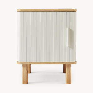 Noptiera cu maner pe dreapta Ferrersp 50x40x40 efect stejar/oatmeal/natur [en.casa]
