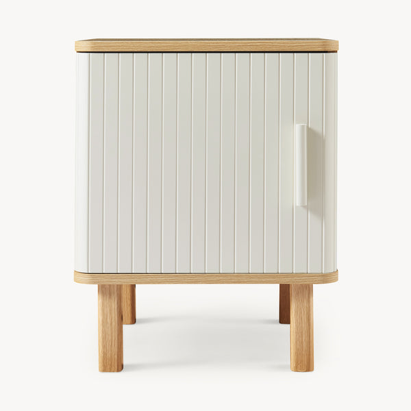 Noptiera cu maner pe dreapta Ferrersp 50x40x40 efect stejar/oatmeal/natur [en.casa]