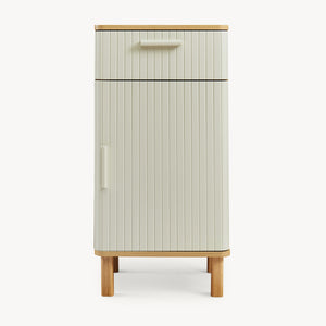 Dulap mediu baie cu sertar Ferrersp 80x40x35 cm efect stejar/oatmeal/natur [en.casa]