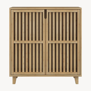 Dulap auxiliar Sirgerg 77x72x33 cm bambus natural [en.casa]