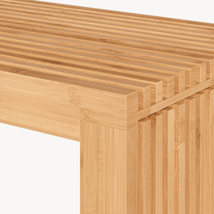 Bancă pentru pantofi Korjad 90x33x43 cm bambus [en.casa]