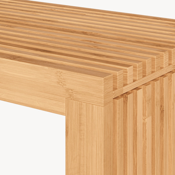 Bancă pentru pantofi Korjad 90x33x43 cm bambus [en.casa]