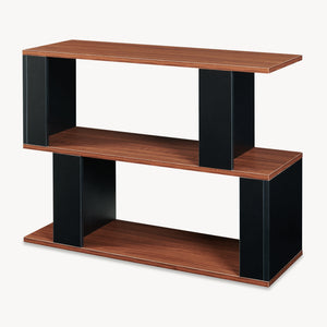Raft carti Trond 80x29x60 cm negru/efect lemn nuc  [en.casa]