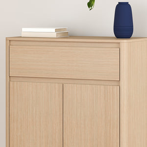 Dulap auxiliar Takranmaa 88x79x39 cm aspect stejar [en.casa]