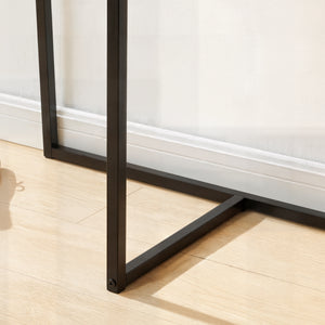 Cuier Norjad 160x80x41 cm Metal Negru [en.casa]
