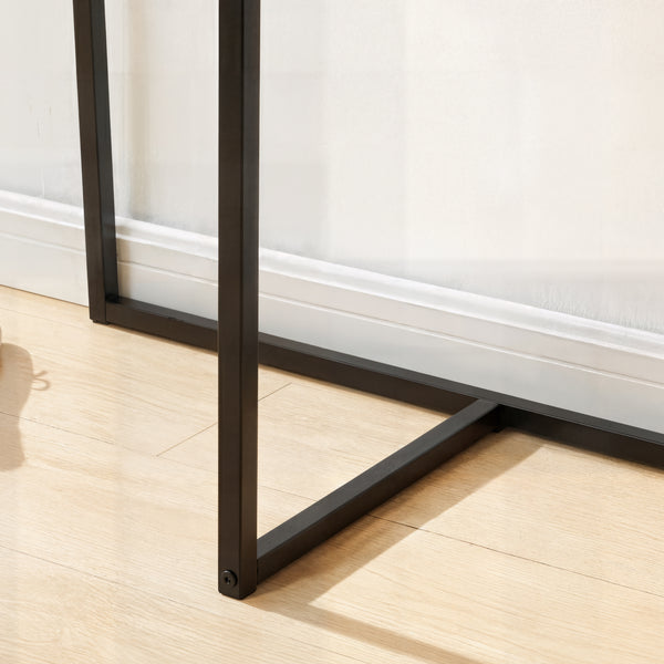 Cuier Norjad 160x80x41 cm Metal Negru [en.casa]