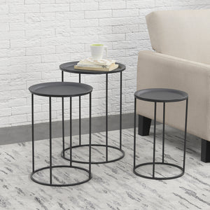 Masute living Elvetia set 3 buc masuri diferite [en.casa]