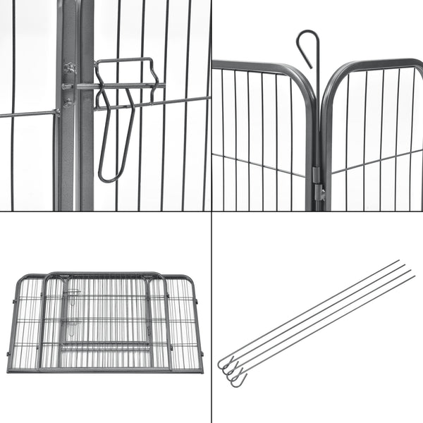 Tarc animale mici companie ABWI-5208 otel 125 x 85 x 70 cm [pro.tec]