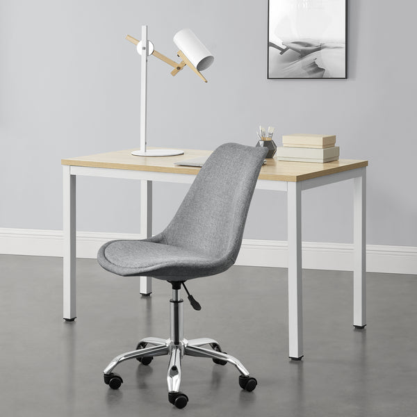 Scaun birou Atherton-T rotativ gri deschis [en.casa] 