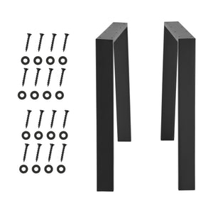 Picioare masa ACTL-3804 otel 55 - 75 x 72 cm negru  [en.casa] 