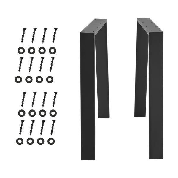 Picioare masa ACTL-3804 otel 55 - 75 x 72 cm negru  [en.casa] 