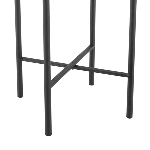 Suport flori Colfontaine set 2 bucati masuri diferite negru/bej nisip [en.casa]