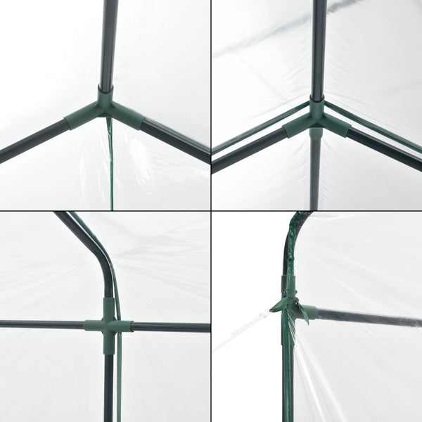 Solar gradina Grunau 200 x 200 x 220 cm PVC [en.casa]
