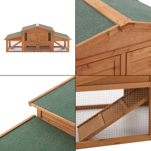 Cusca iepuri mici Schmitten 72 x 180 x 62 cm lemn brad [en.casa]
