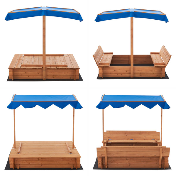 Lada nisip Kellenhusen 120 x 120 x 120 cm brad [en.casa]