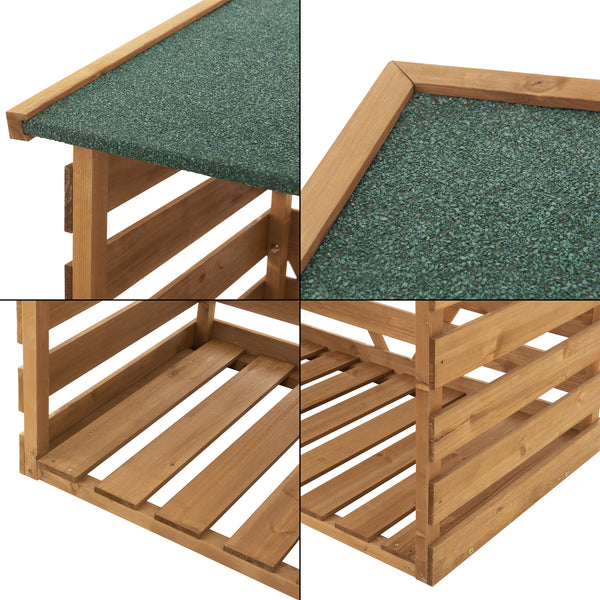 Suport lemne foc ACKS-7608 acoperit 123 x 116 x 64 cm [en.casa]