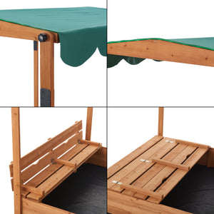 Lada lemn pentru nisip Pitsunda 145 x 118 x 118 cm brad [en.casa]