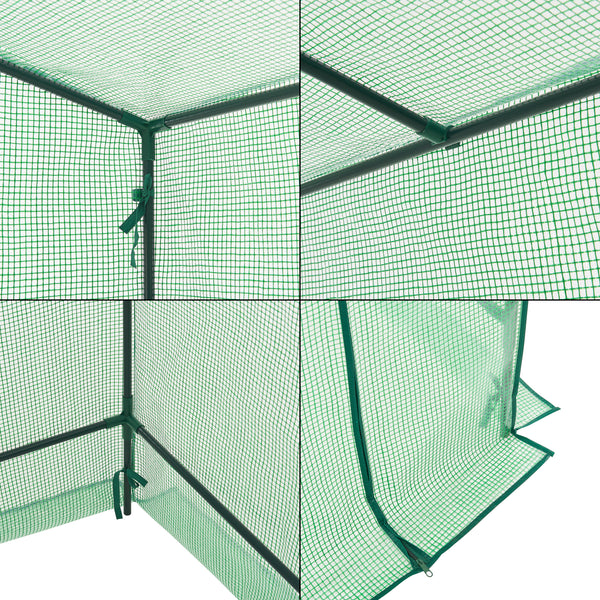 Solar gradina Vlaardingen 198 x 78 x 200 cm folie verde [en.casa]