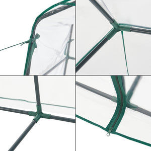 Solar gradina Hoorn 140 x 73 x 195 cm folie PVC transparent [en.casa]