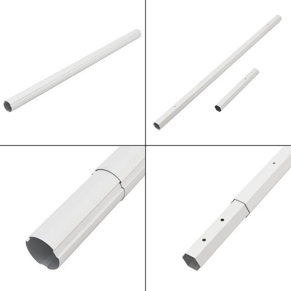 Derulator prelata piscina Oliveti  555 cm aluminiu/plastic [en.casa]