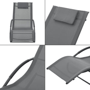 Scaun balansoar gradina Tarent 150 Kg gri inchis [en.casa]