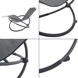 Scaun balansoar gradina Pulsano 150 Kg gri inchis [en.casa]