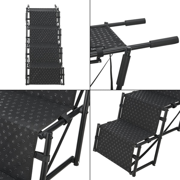 Scara animale companie Colchester 101x45x75 cm negru [en.casa]