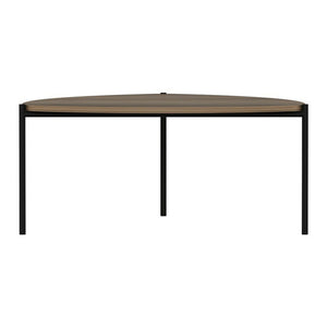 Masă de cafea Gladsaxe 40x90x89 cm aspect nuc / negru [en.casa]