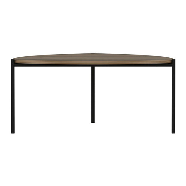Masă de cafea Gladsaxe 40x90x89 cm aspect nuc / negru [en.casa]