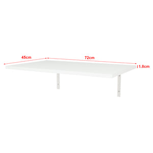 Masa pliabila montabila pe perete Klepp 72 x 45 cm alb [en.casa]