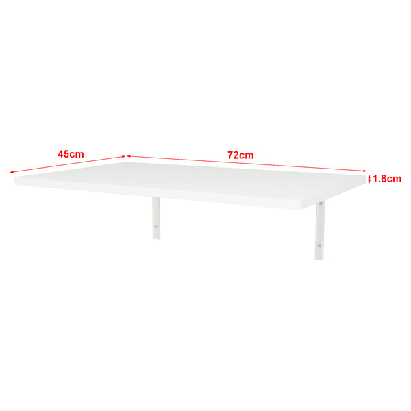 Masa pliabila montabila pe perete Klepp 72 x 45 cm alb [en.casa]