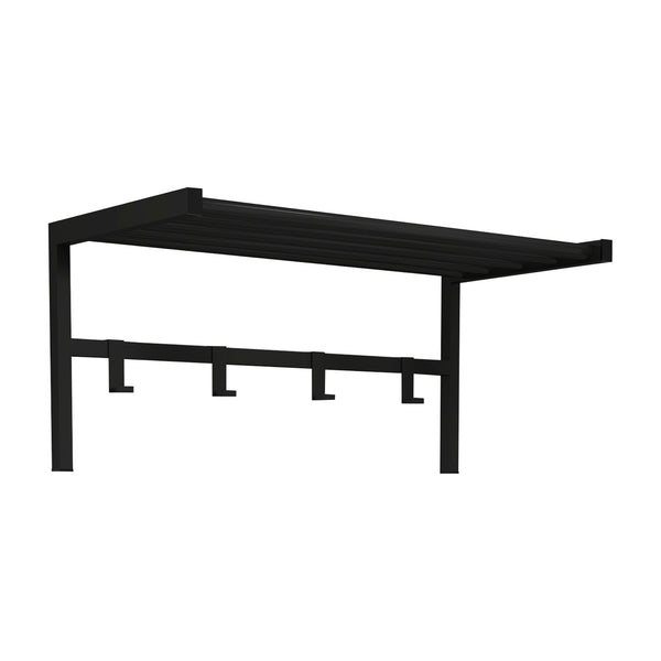 Cuier de perete Tolga 32,5x69x34cm metal negru [en.casa]