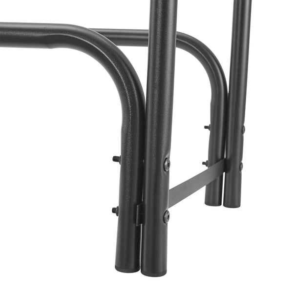 Suport lemne foc  Kwethluk W 124 x 124 x 34,5 cm [casa.pro]