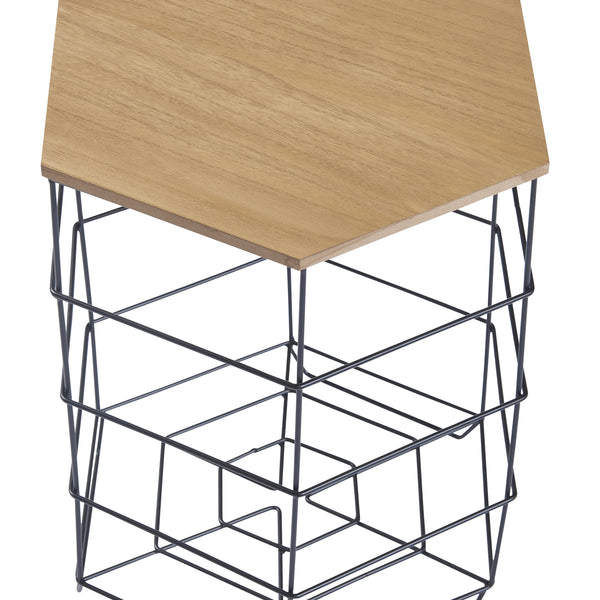 Set 2 cosuri metalice masuri diferite Horsholm [en.casa]