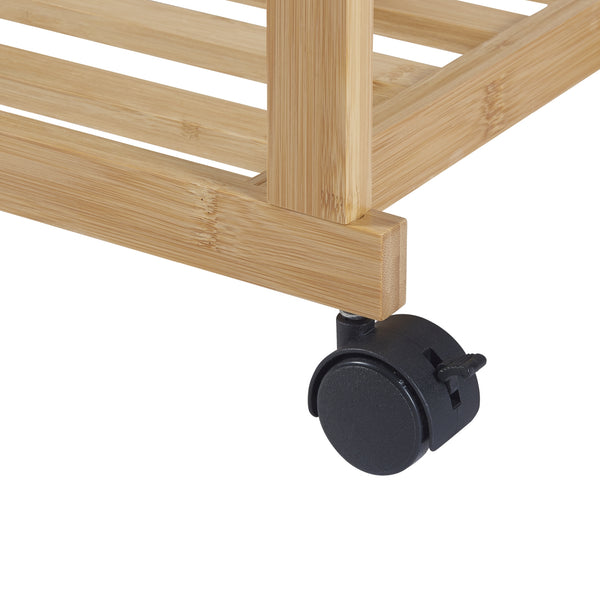 Suport haine Ilmajok 147x70x36cm mobil pe 4 roti [en.casa]