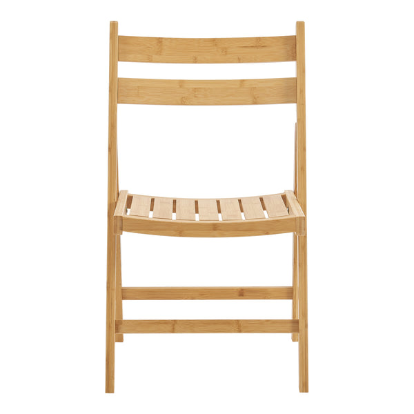 Set 2 scaune pliabile Gran bambus [en.casa]