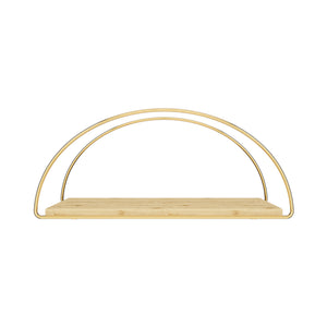 Raft perete Mynämäki 39x16x17cm auriu natur [en.casa]