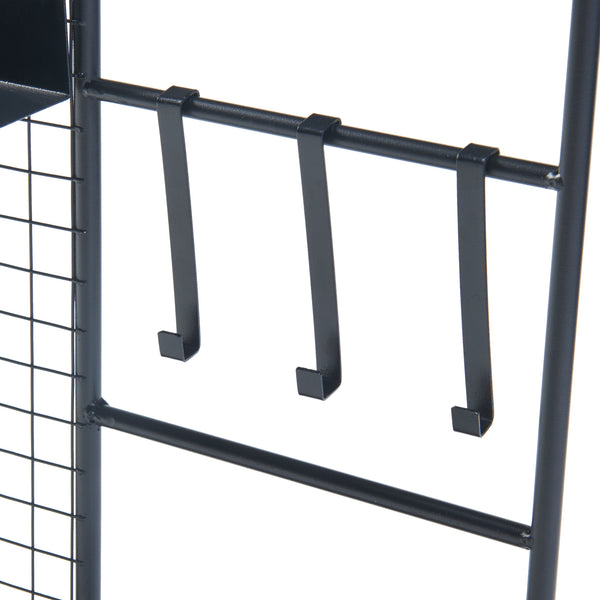 Organizator de perete Westre 70x60x11cm negru [en.casa]