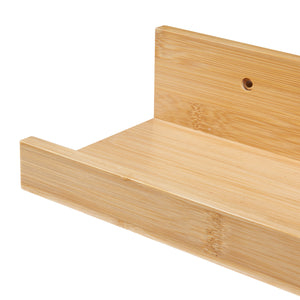 Set 3 rafturi perete Gildeskål 40x13x7cm bambus [en.casa]
