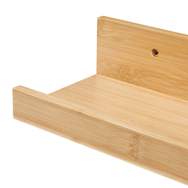 Set 3 rafturi perete Gildeskål 40x13x7cm bambus [en.casa]
