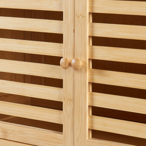 Raft baie de sine statator deasupra WC Haugesund 157.5x60x25.5cm bambus [en.casa]