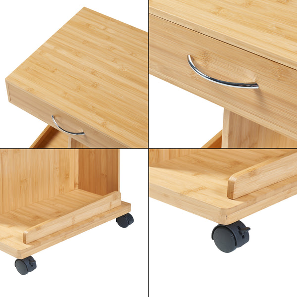 Masuta mobila Jokkmokk 56,5x43x43cm bambus [en.casa]