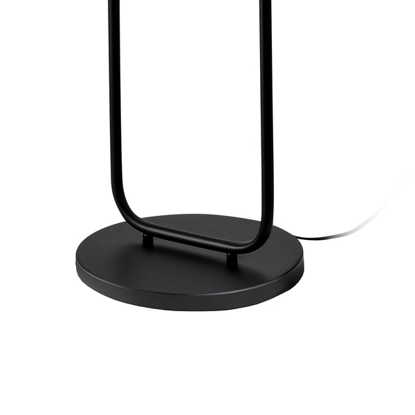 Lampa de podea Meløy 162cm 1xE27 60W metal textil alb negru [lux.pro]