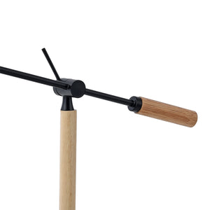 Lampa de masa Watford negru/lemn natur [lux.pro]
